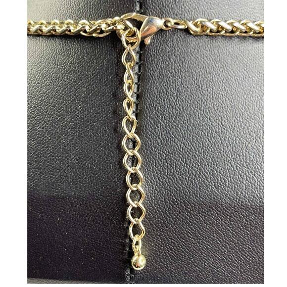 Vintage Necklace Rhinestone Bib Choker  U23 - Picture 5 of 7